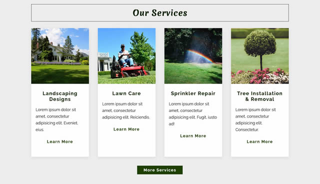 landscaping business website theme