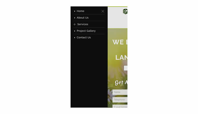 Landscaping Biz Mobile-friendly Website Theme