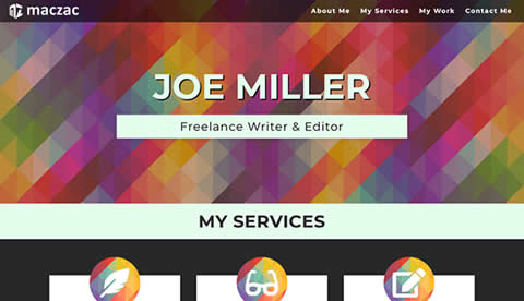 Freelance Writers Website Template