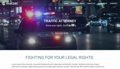 Law Firm Free Website Template