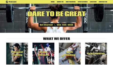 Gym Responsive Website Template
